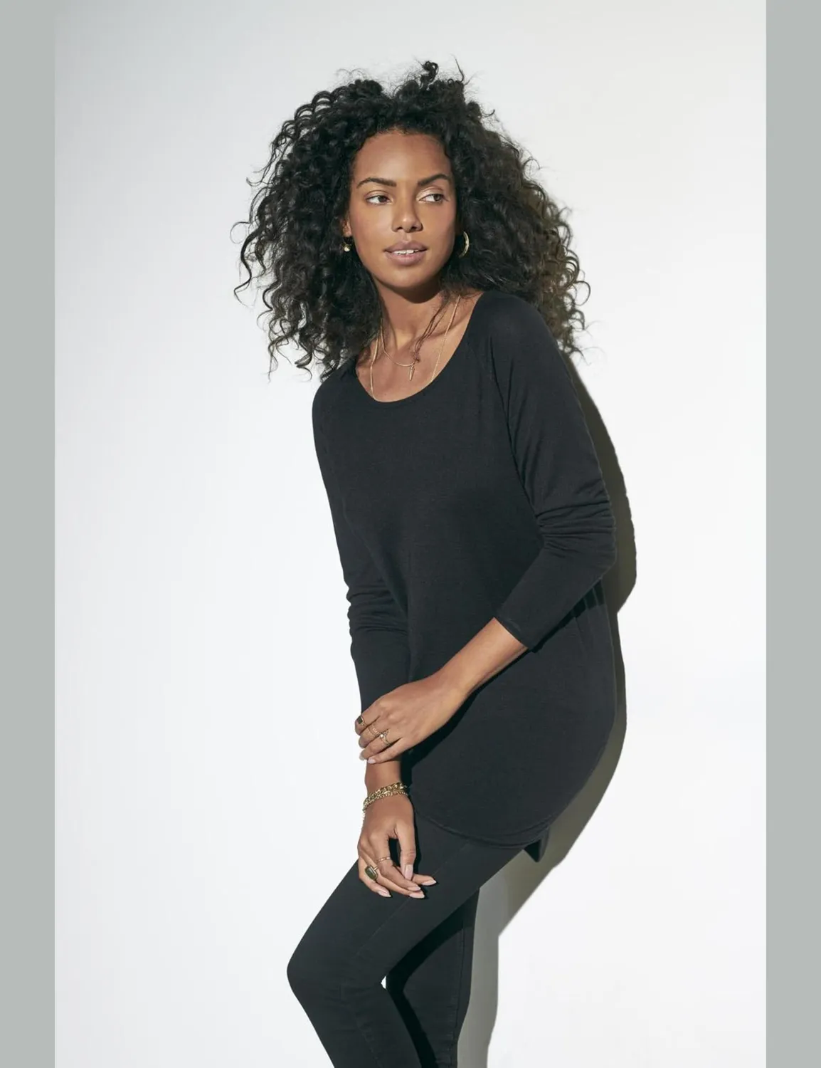 Only Onlmila maglione donna nero girocollo maglia