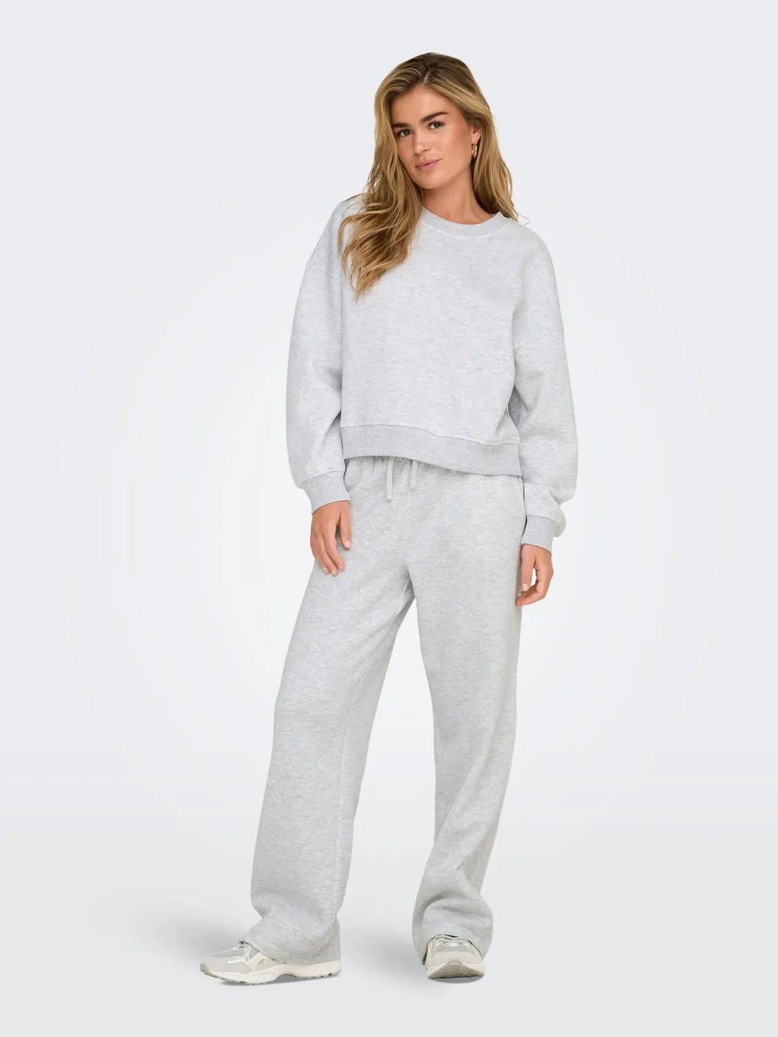 ONLY Onlbest felpa donna XS grigio melange