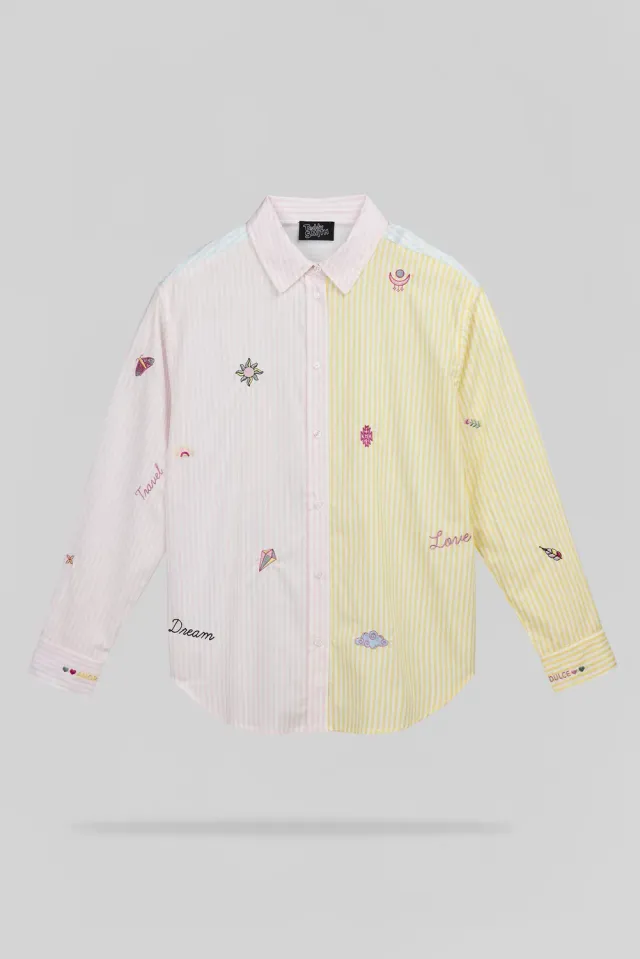 Teddy Smith C-Louisia ML Camicia cotone rosa quartz