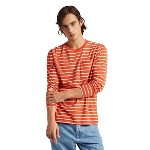 Pepe Jeans Costa T-Shirt Uomo Righe Manica Lunga