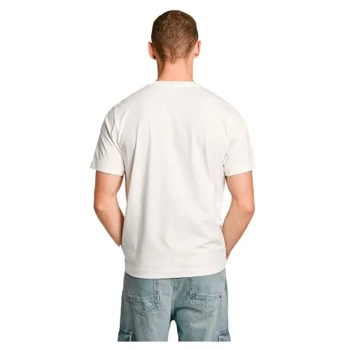 Pepe Jeans Dalter T-Shirt Uomo Bianca Taglia L in Cotone