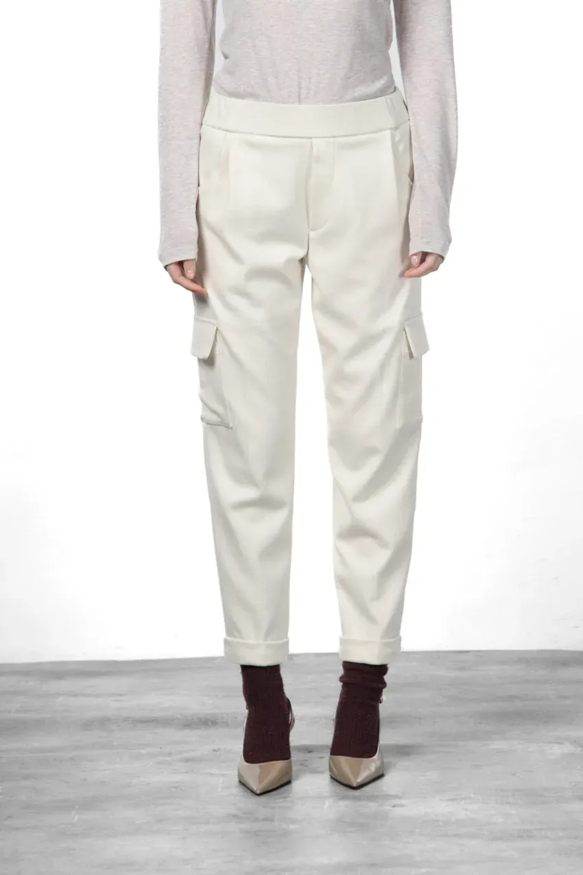 Mason's Chile Jogger cargo donna panna jersey relaxed