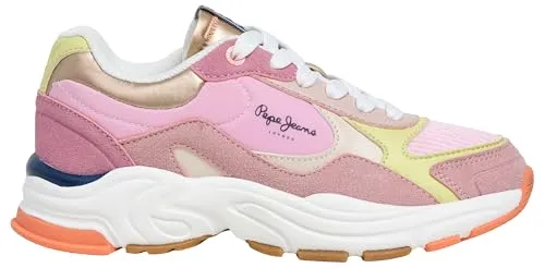 Pepe Jeans Mave Neon G sneakers bambina rosa sporco neon