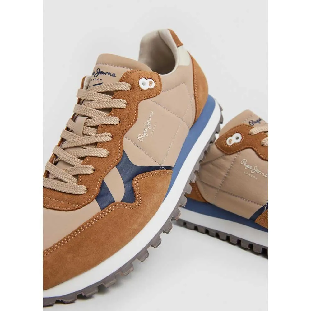Pepe Jeans Brit-On sneaker uomo pelle blu navy