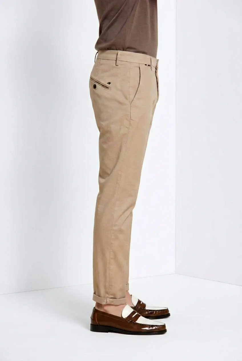 Mason's Osaka chino uomo beige medio carrot fit