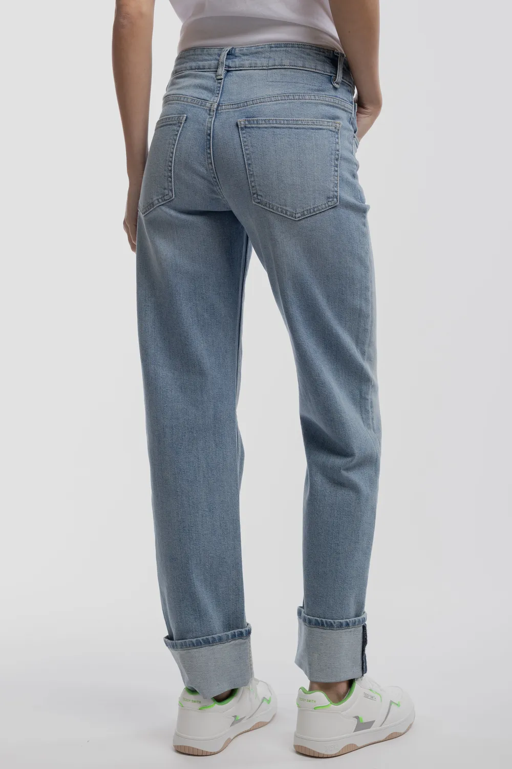 Teddy Smith Boyfriend jeans donna azzurro boyfriend
