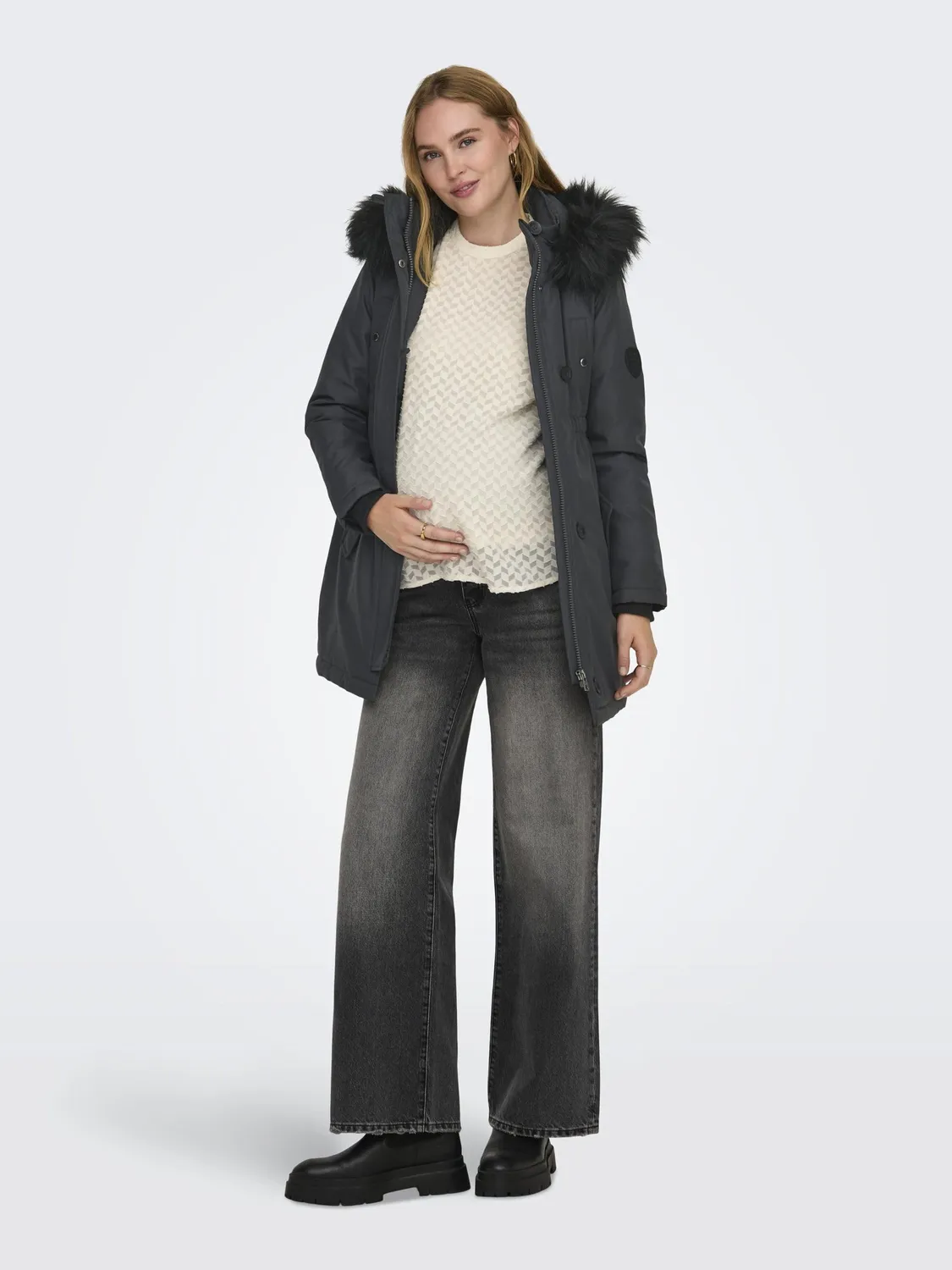 ONLY Maternity Miris Parka Premaman Lungo Imbottito