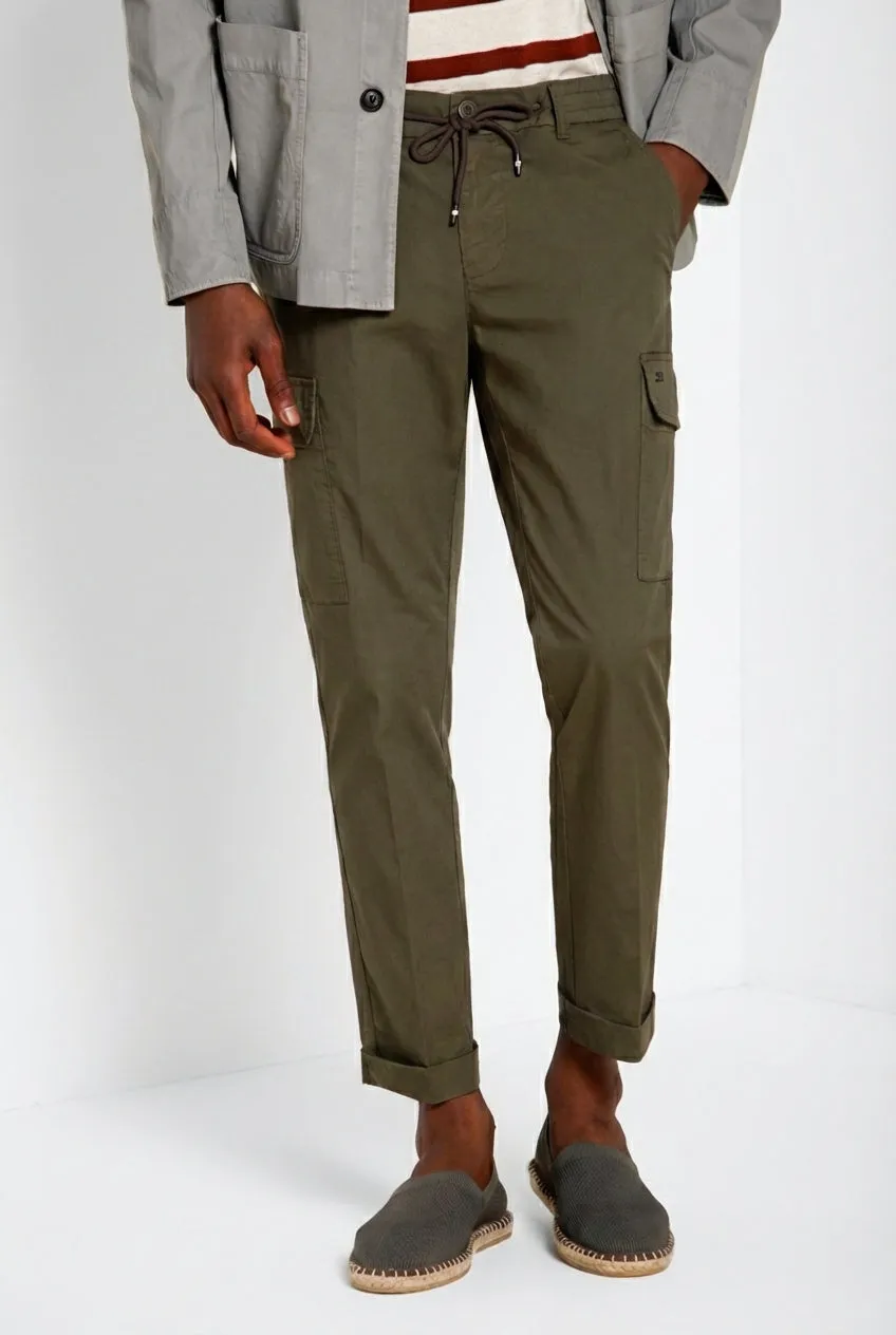 Mason's Chile Jogger Cargo Uomo Verde Scuro Extra Slim