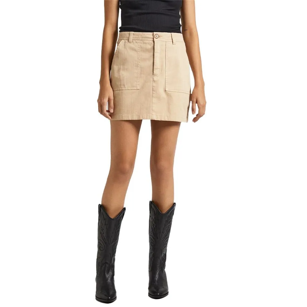 Pepe Jeans Becky T-Shirt Donna Beige Logo Cotone