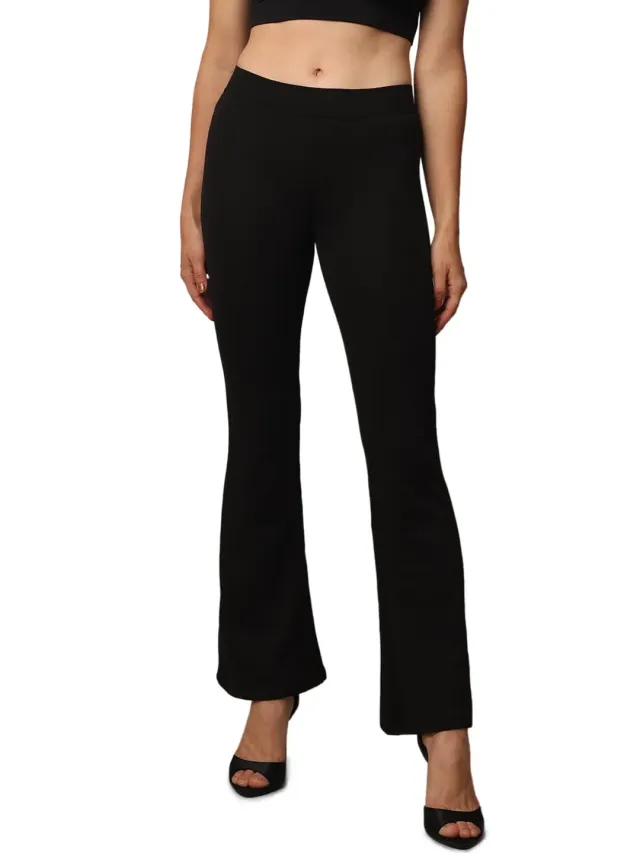 ONLY Onlfever Stretch Flaired pantaloni 27W/32L neri