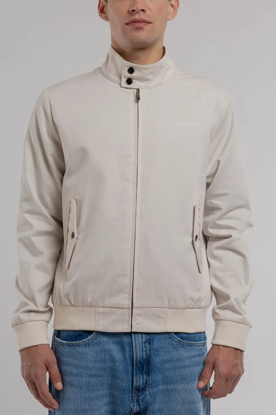 Teddy Smith Sanson 2 Cream giubbotto crema twill
