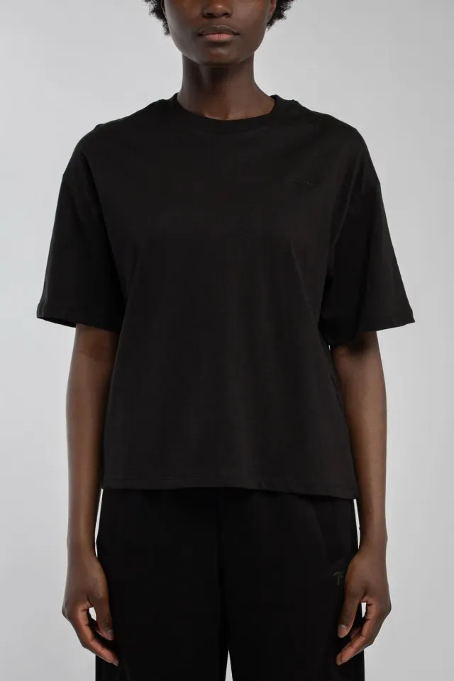 Teddy Smith T-Carla MC t-shirt corta nera donna