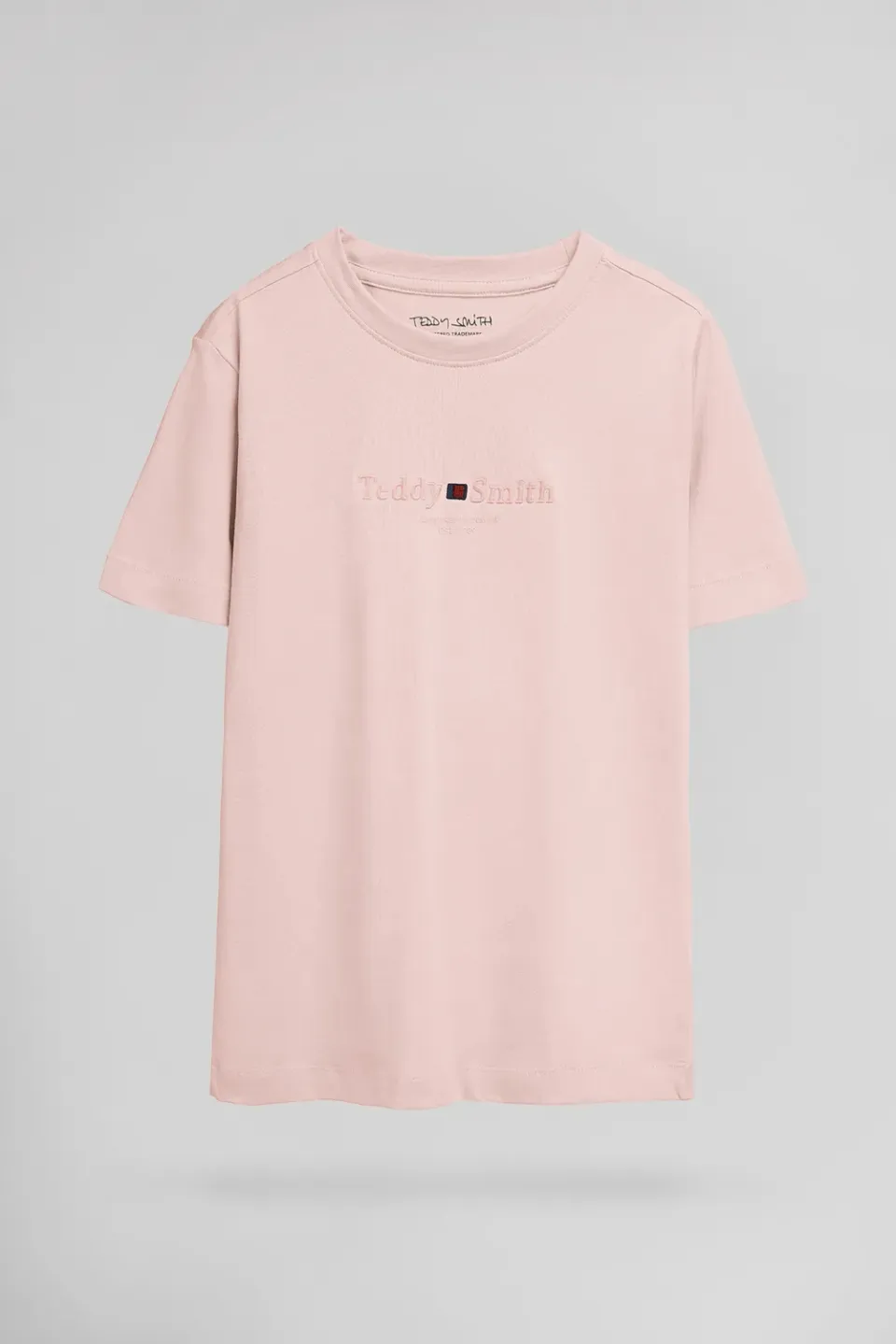 Teddy Smith T-Jim MC JR t-shirt rosa pastel bambino
