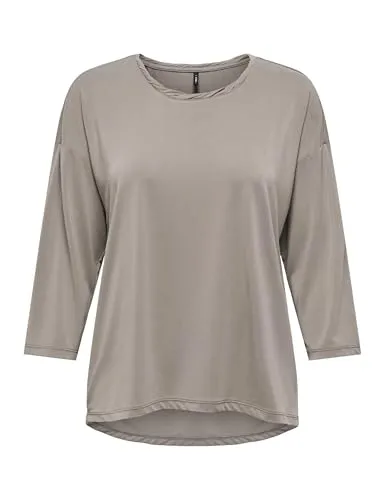 ONLY Onlhannah 3/4 top donna XS cenere manica 3/4