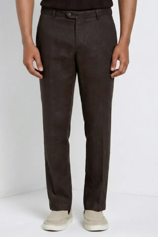 Mason's New York Icon Flex chino uomo marrone lino