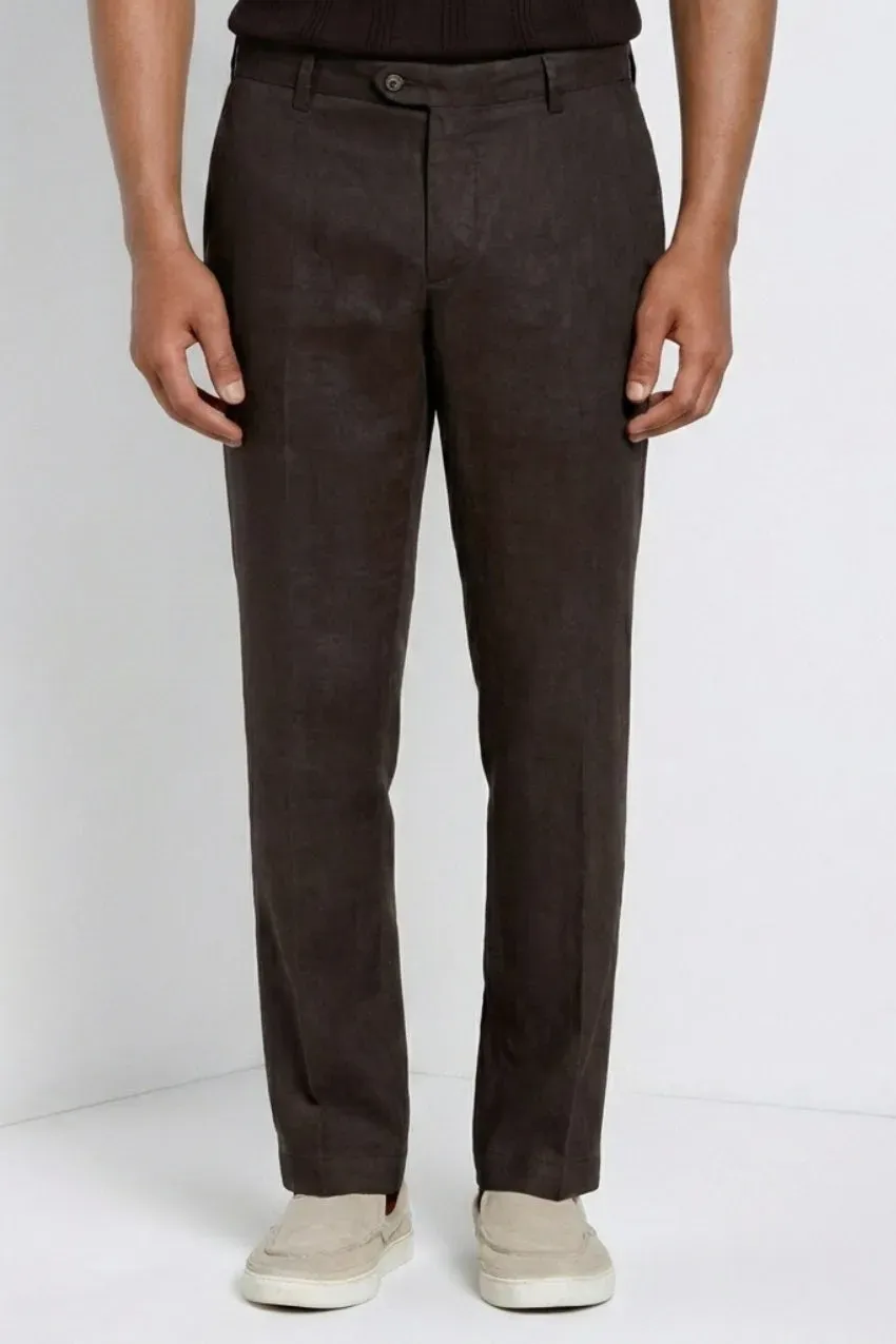 Mason's New York Icon Flex chino uomo marrone lino