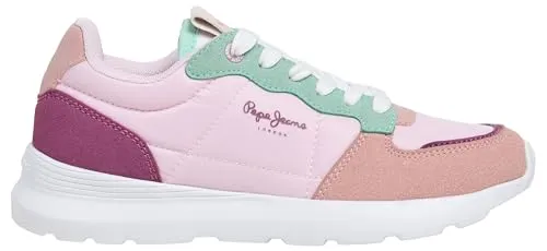 Pepe Jeans Teagan Bass G sneaker bambina rosa malva soletta estraibile