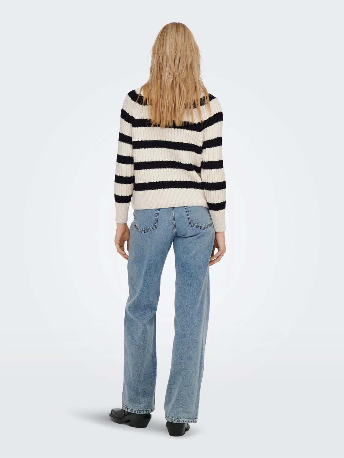 ONLY Onlleise Pullover Donna XL Rigato Cotone