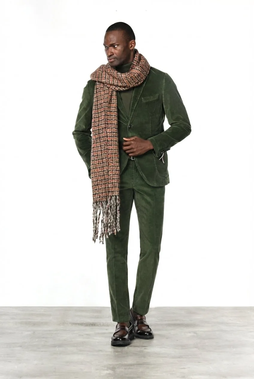 Mason's Milano pantalone chino verde bosco velluto 500 righe