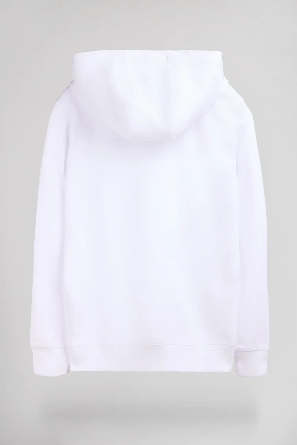 Teddy Smith S-Evry Hoody JR felpa cappuccio bianca cotone