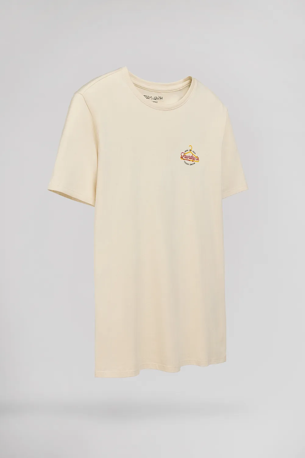Teddy Smith T-Laundry t-shirt crema uomo stampa