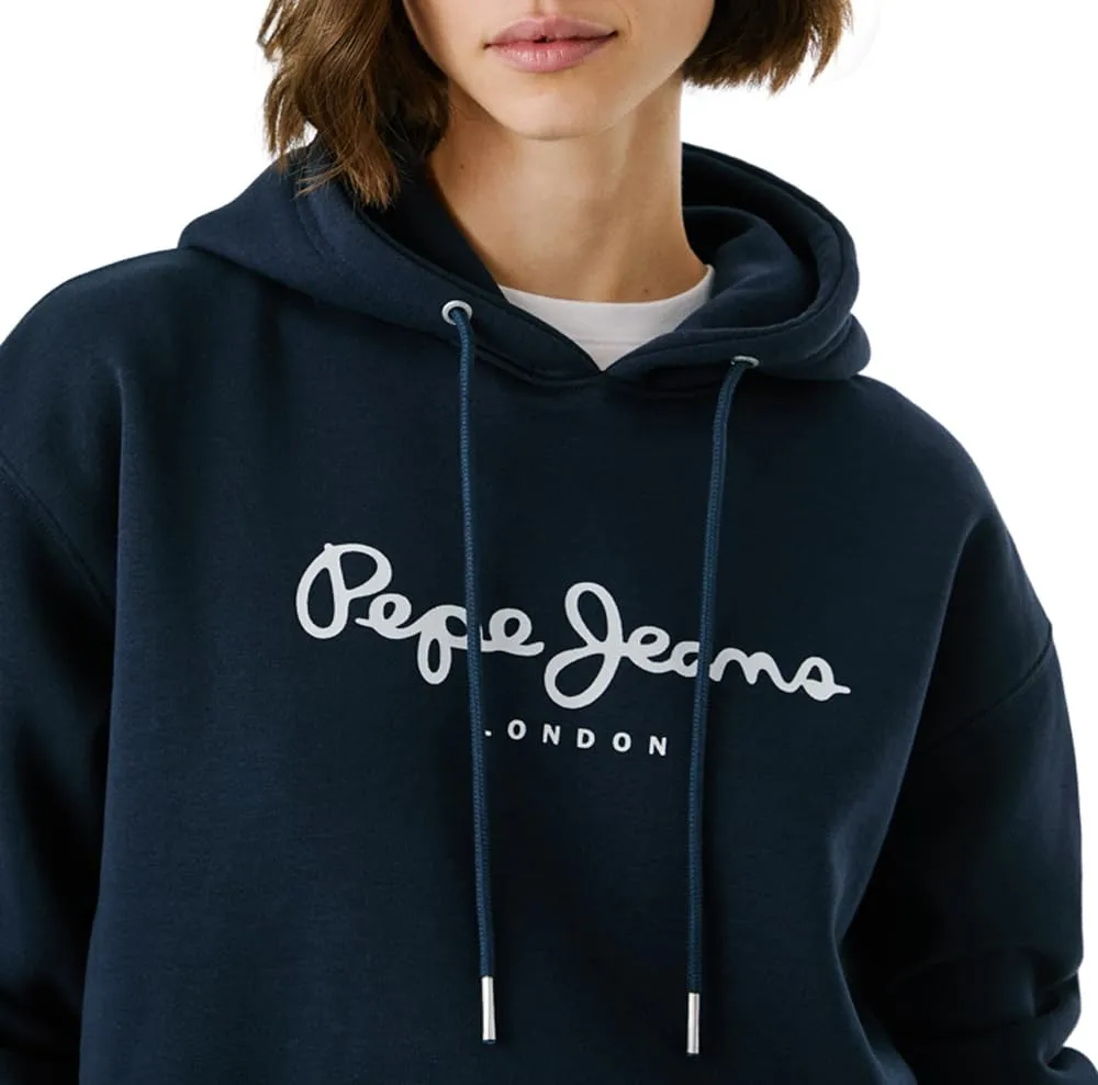 Pepe Jeans Baddy Hoodie felpa donna beige cappuccio