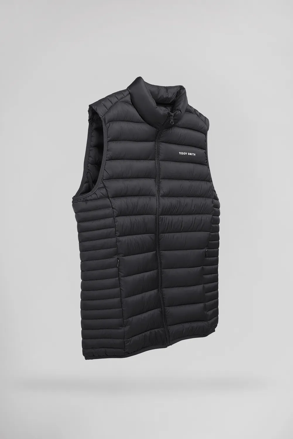 Teddy Smith B-Terry piumino smanicato uomo nero leggero