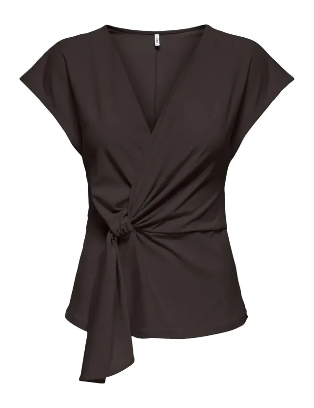 Only Onlsilja Twist Top Jrs Top Donna Nodo Nero