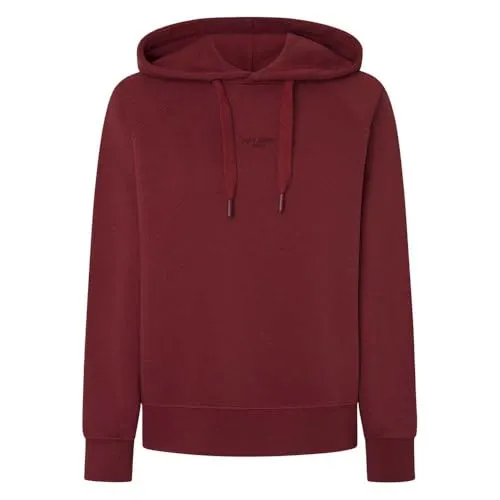 Pepe Jeans Felicity Hoodie Felpa Donna M Burnt Red