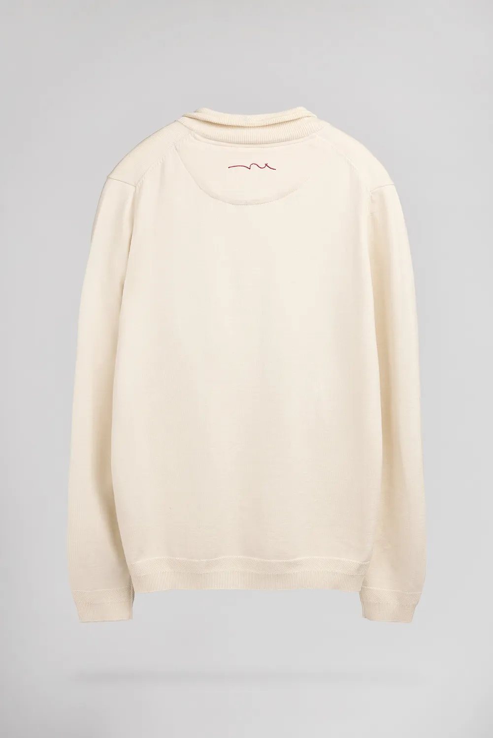 Teddy Smith P-Marty 2 maglione cream collo alto zip maglia fine