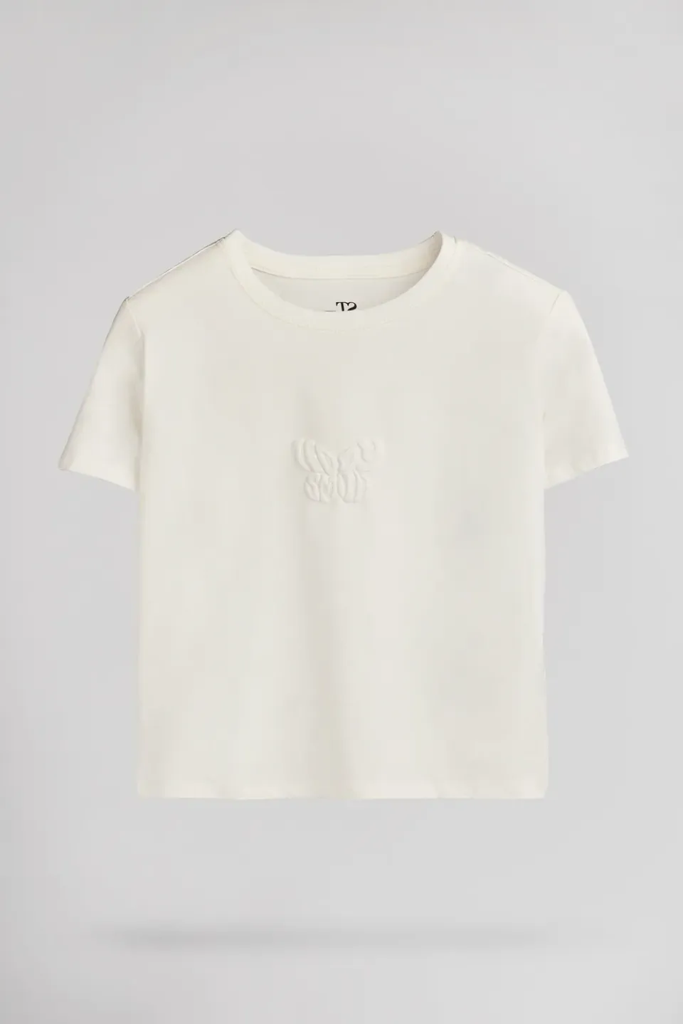 Teddy Smith T-Ody Mc Jr Maglietta Bianca Bambina Elastic