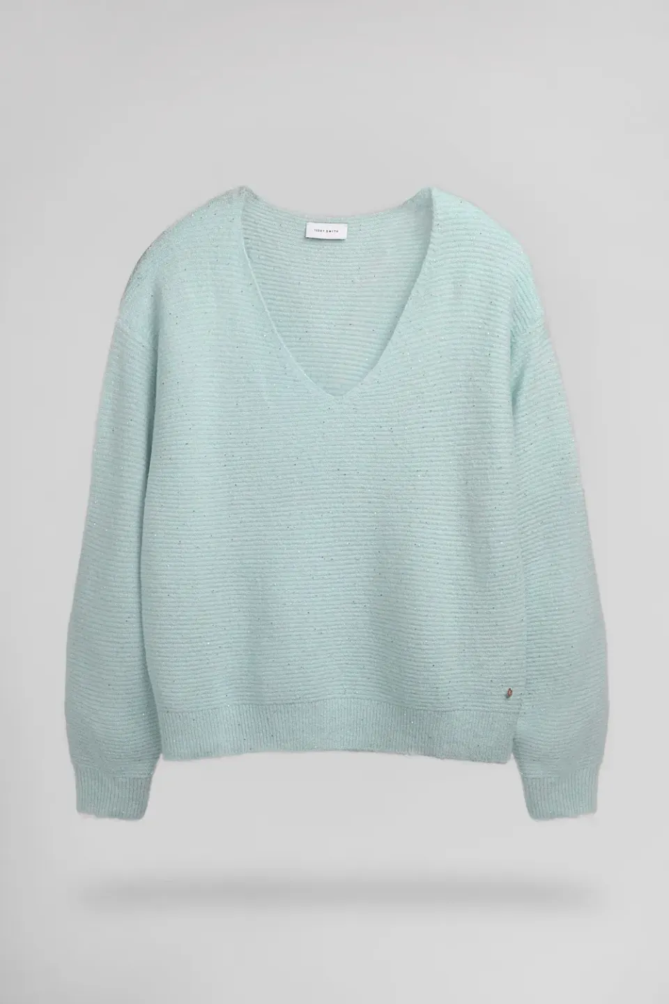 Teddy Smith P-Rachel Pull Donna Scollo V Stone Mint Loose