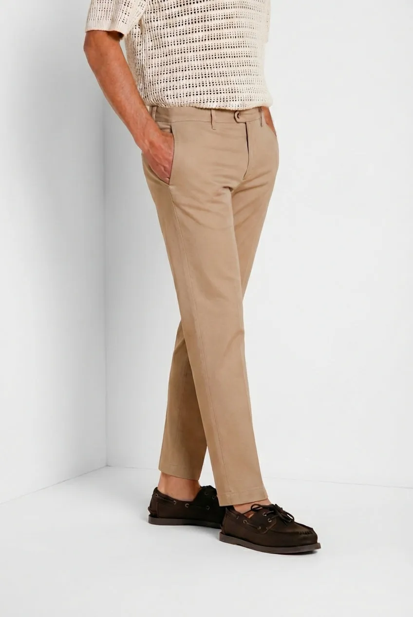 Mason's New York chino uomo gabardina beige medio regular