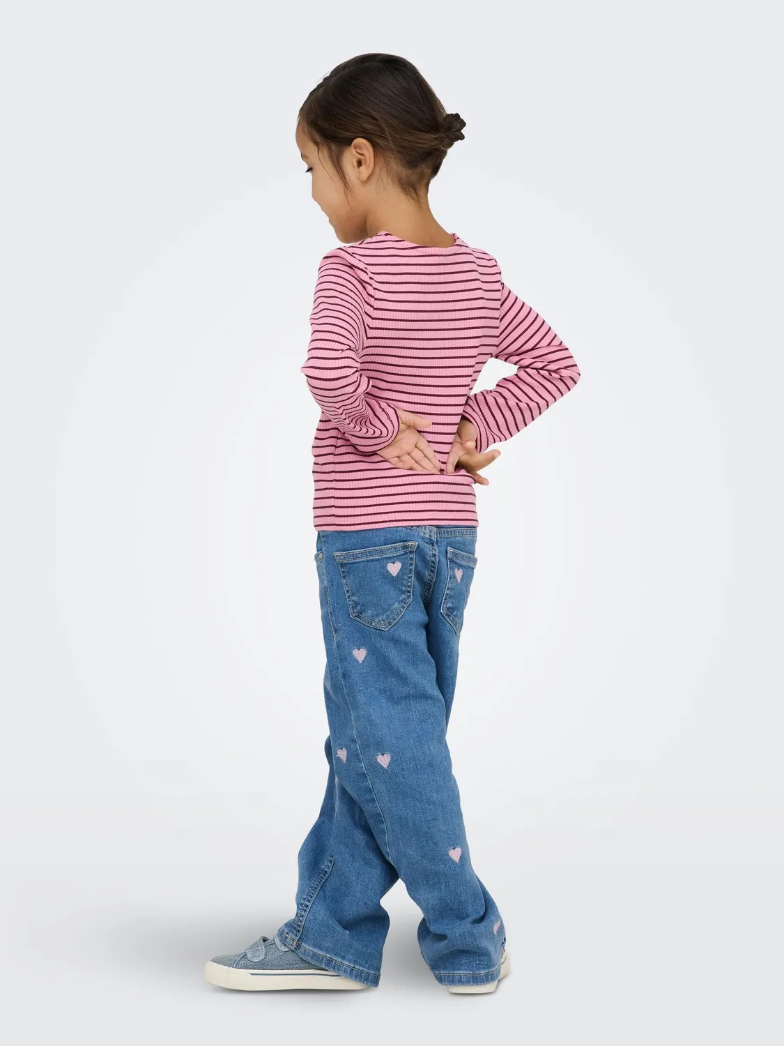 ONLY Kids Kmgjuicy jeans larghi bimba 92 ricamo cuore