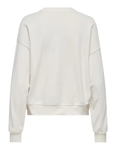 ONLY Onlbella Felpa Donna M scollo a V leggera