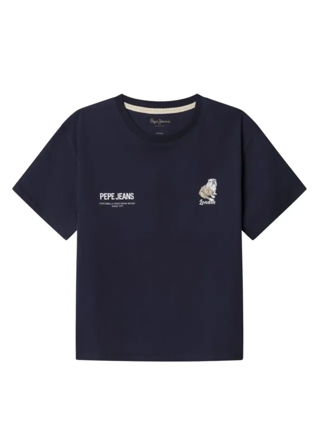 Pepe Jeans Cutbert t-shirt bambino 10 anni grafica