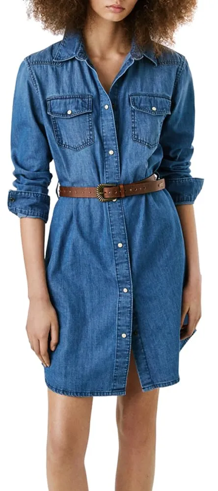 Pepe Jeans Victoria vestito donna denim L bottoni