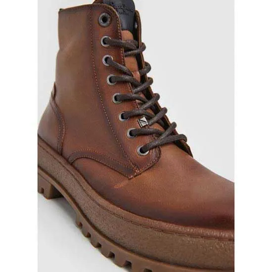 Pepe Jeans Lincoln Stivali Uomo 45 EU Cognac Pelle