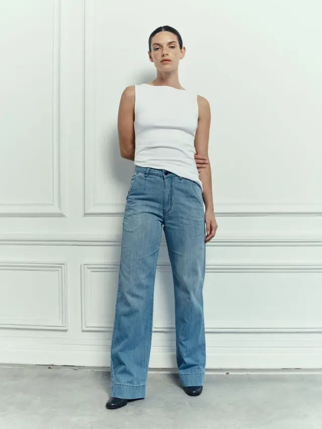 acquaverde Paltrow jeans dritti light used vita alta