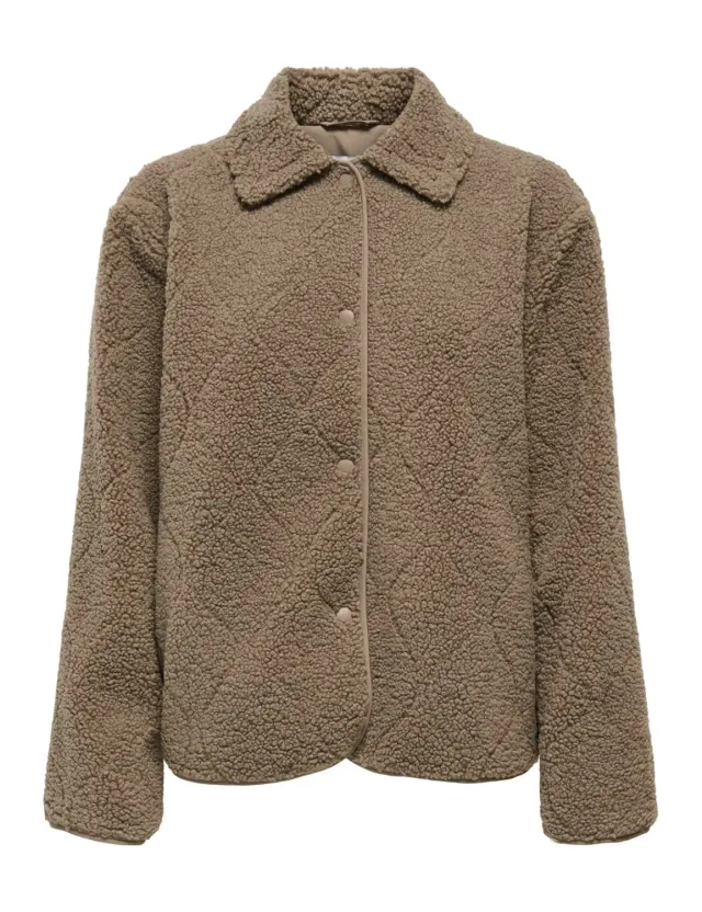 ONLY Onlkelly Teddy Quilted Jacket Otw giacca trapuntata teddy