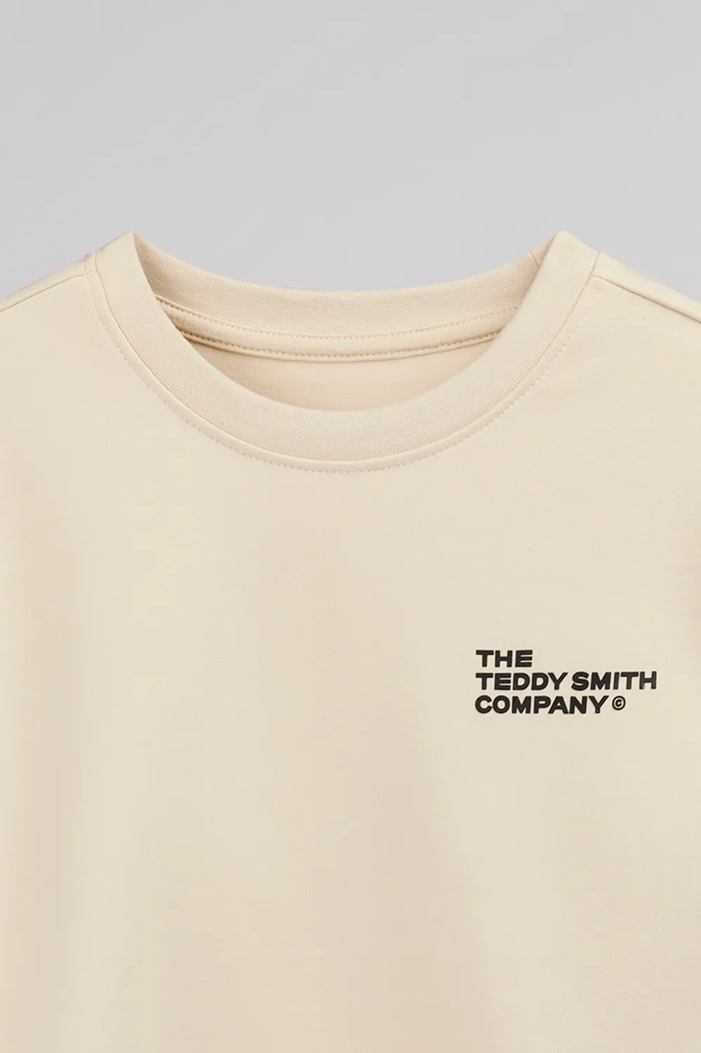 Teddy Smith S-Company felpa girocollo cream 230