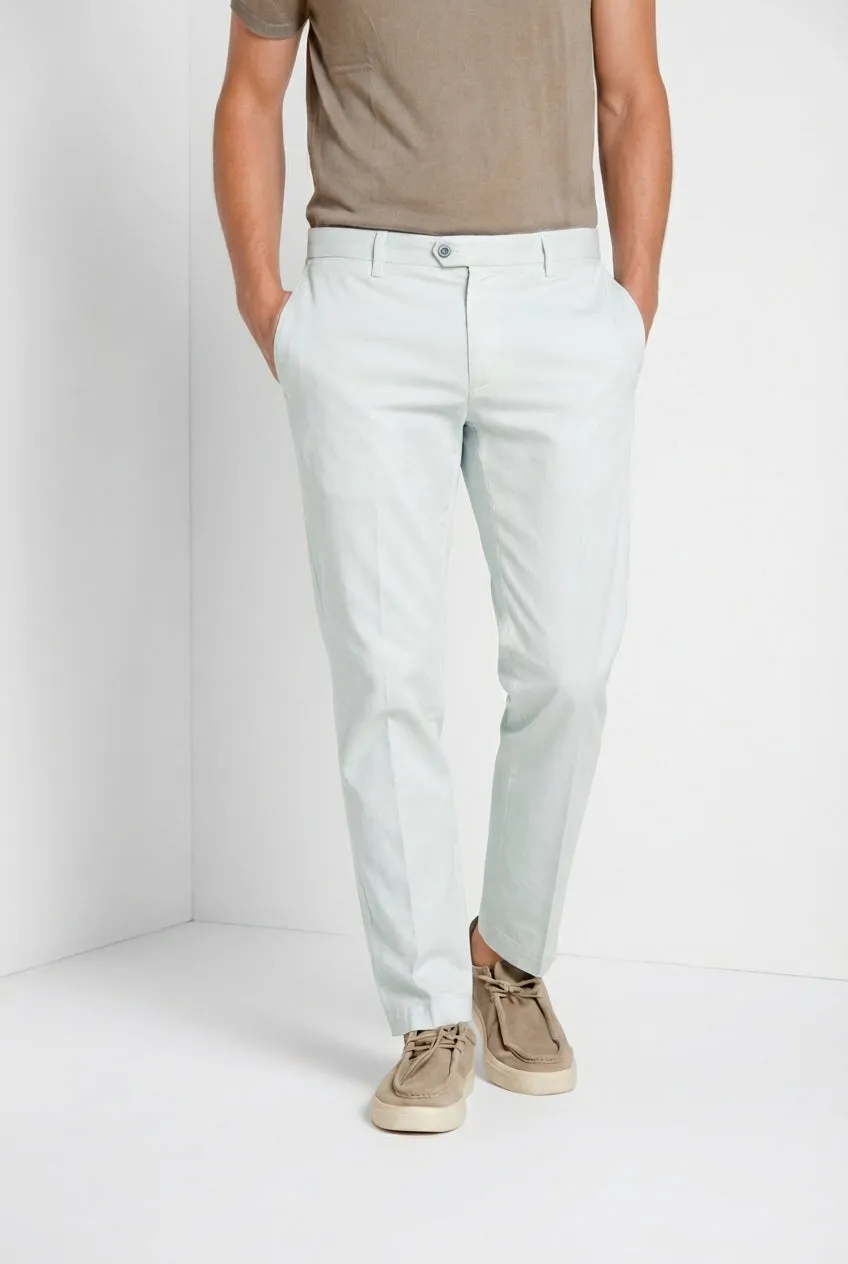 Mason's New York chino uomo celeste regular fit