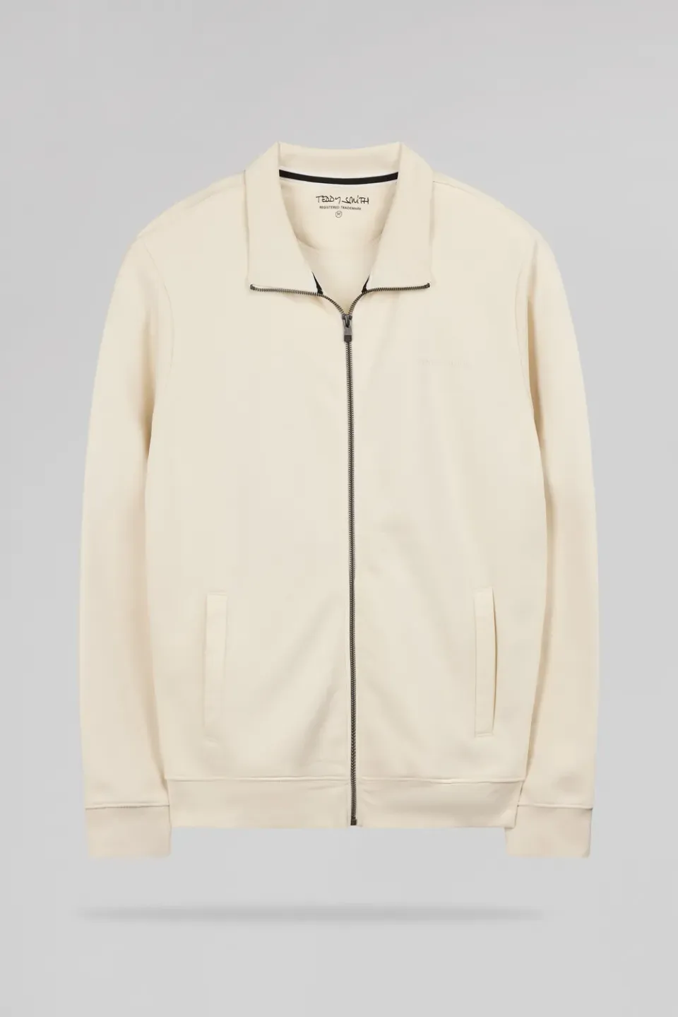 Teddy Smith G-Narkus Zip gilet uomo beige felpa
