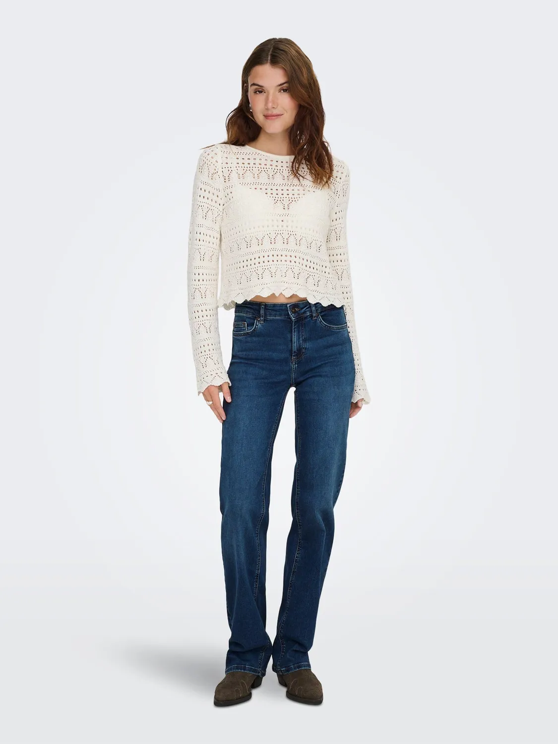 ONLY Straight Fit Jeans Donna S/30L Vita Media