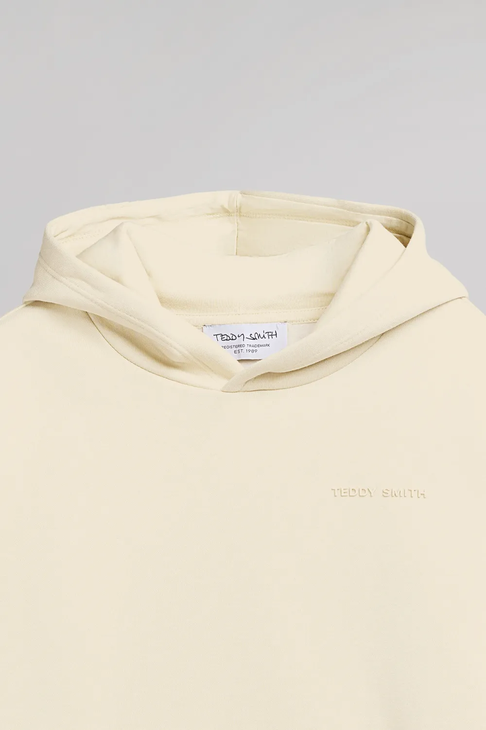 Teddy Smith S-Nark Hoody JR felpa bambino Naturel cappuccio