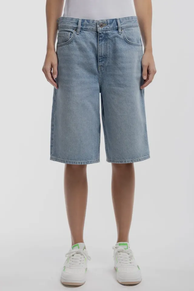 Teddy Smith S-Tomboy shorts donna Indigo Chiaro