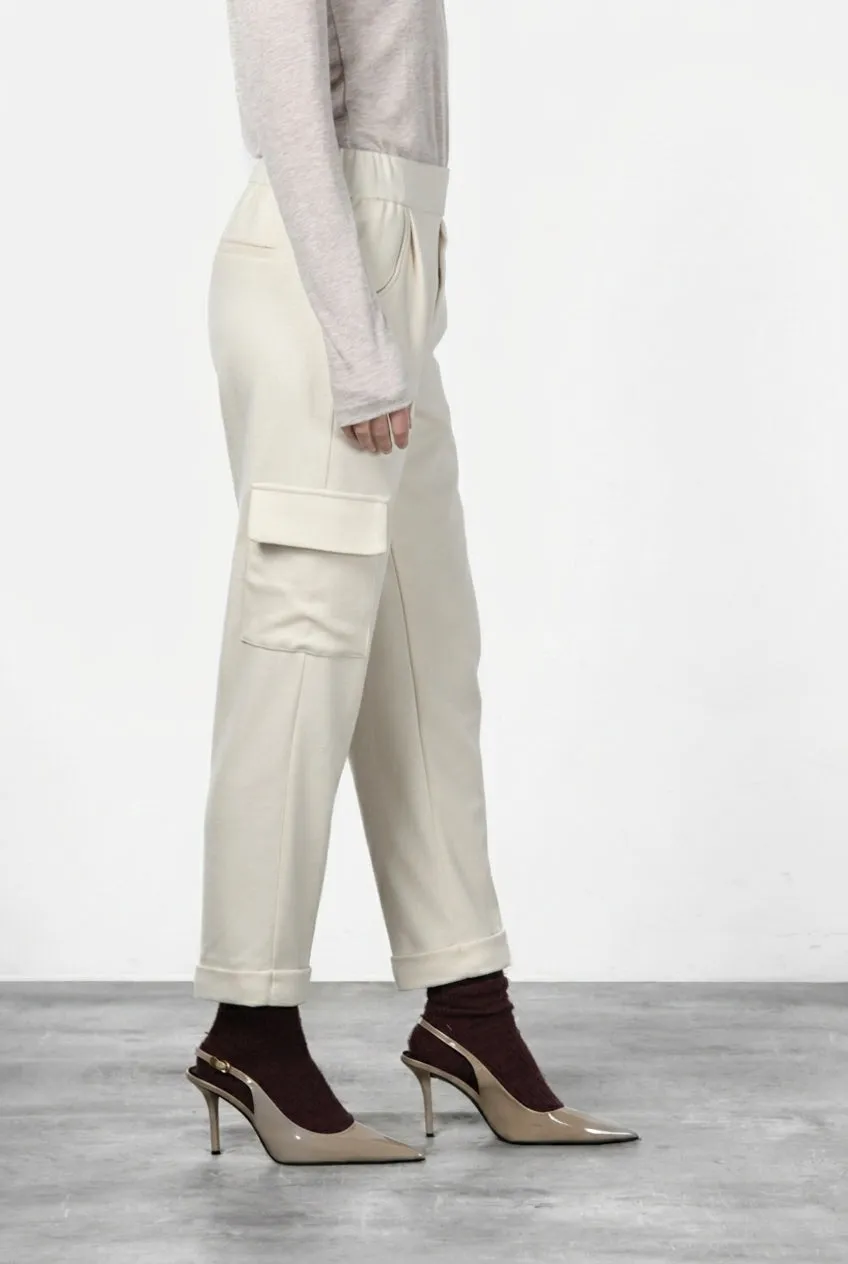 Mason's Chile Jogger cargo donna panna jersey relaxed