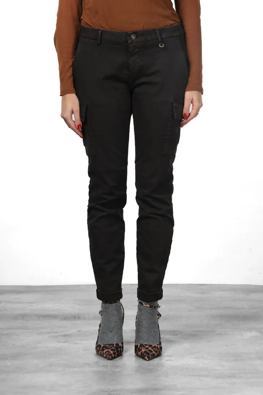 Mason's Chile City pantalone cargo donna marrone slim