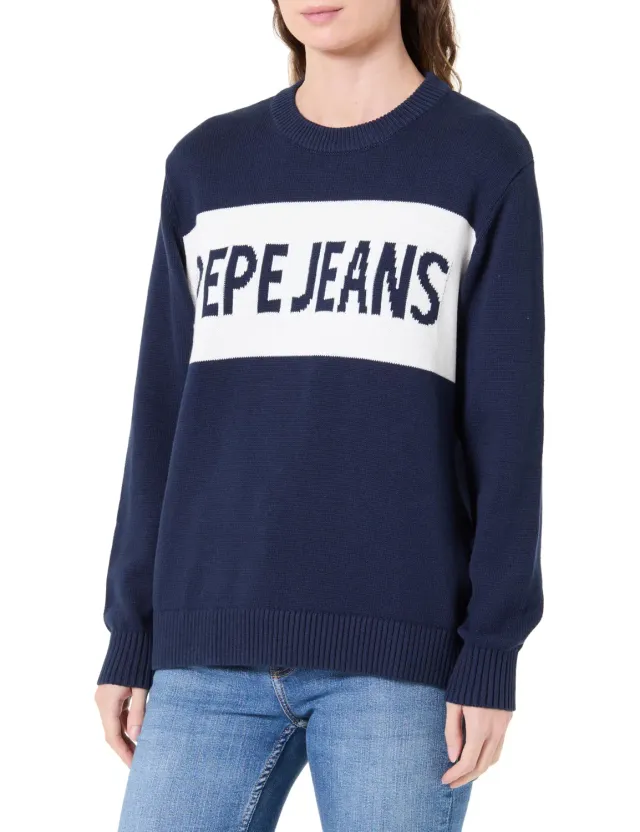 Pepe Jeans W Intarsia Sweater II maglia donna L girocollo