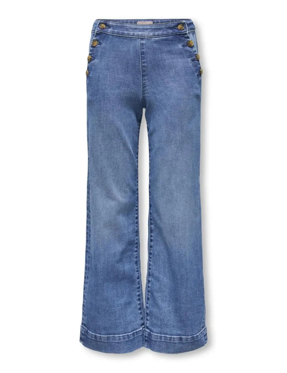 Only Kids Kogmadison Wide Jeans Bambina 164 Vita Alta